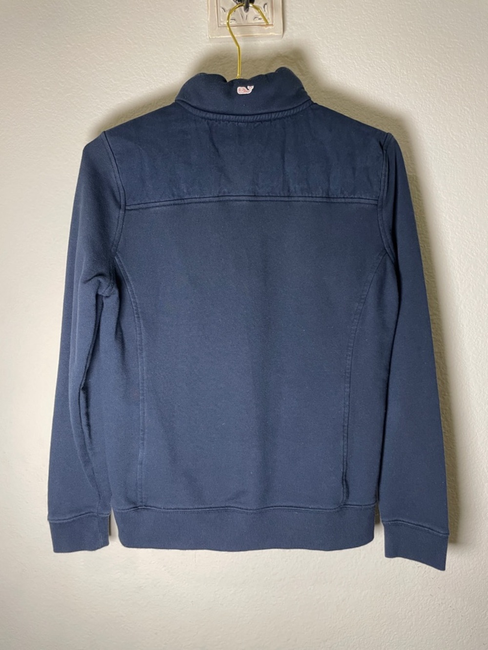 Vineyard Vines Navy Quarter Zip Pullover Small Preppy Coastal Classic - Picture 13 of 15